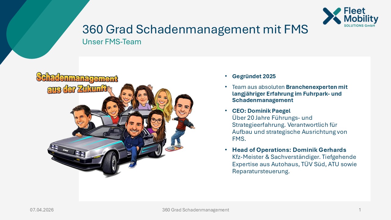 FMS Schadenmanagement Das Team